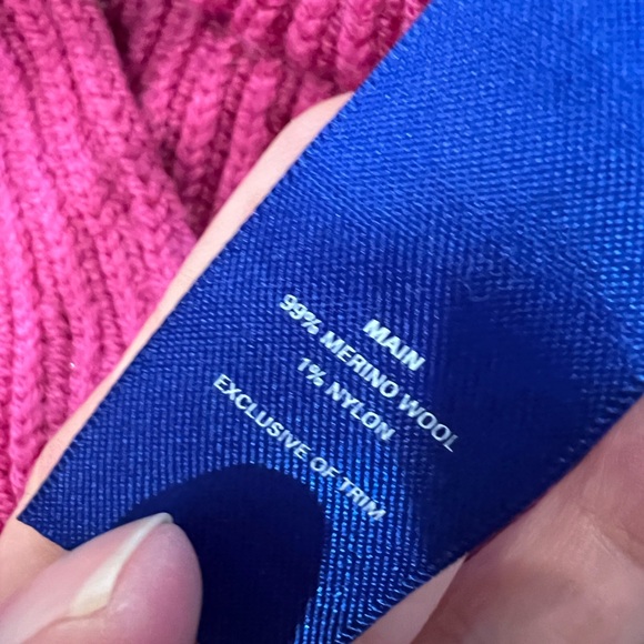 Kit and Ace Magenta Knit V Neck Sweater - Picture 5 of 8